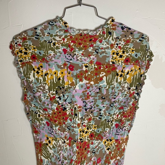 Fossil Vibrant Floral Print Bias Cut Midi Dress - Picture 7 of 8